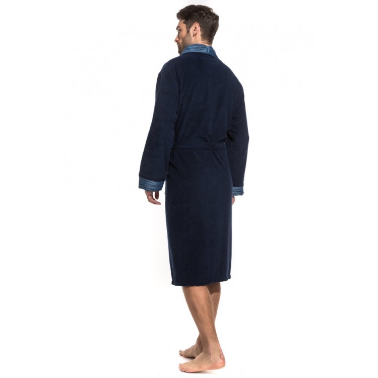 Мужской махровый халат 938 Aquaman - dark blue, PÊCHE MONNAIE Мужской махровый халат 938 Aquaman - dark blue, PÊCHE MONNAIE