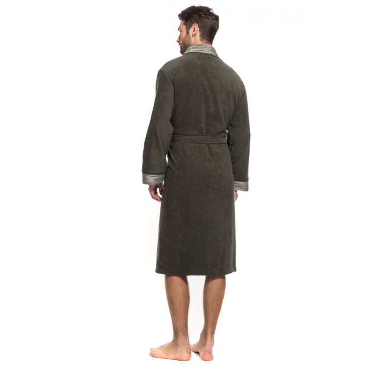 Мужской махровый халат 938 Aquaman - khaki, PÊCHE MONNAIE Мужской махровый халат 938 Aquaman - khaki, PÊCHE MONNAIE
