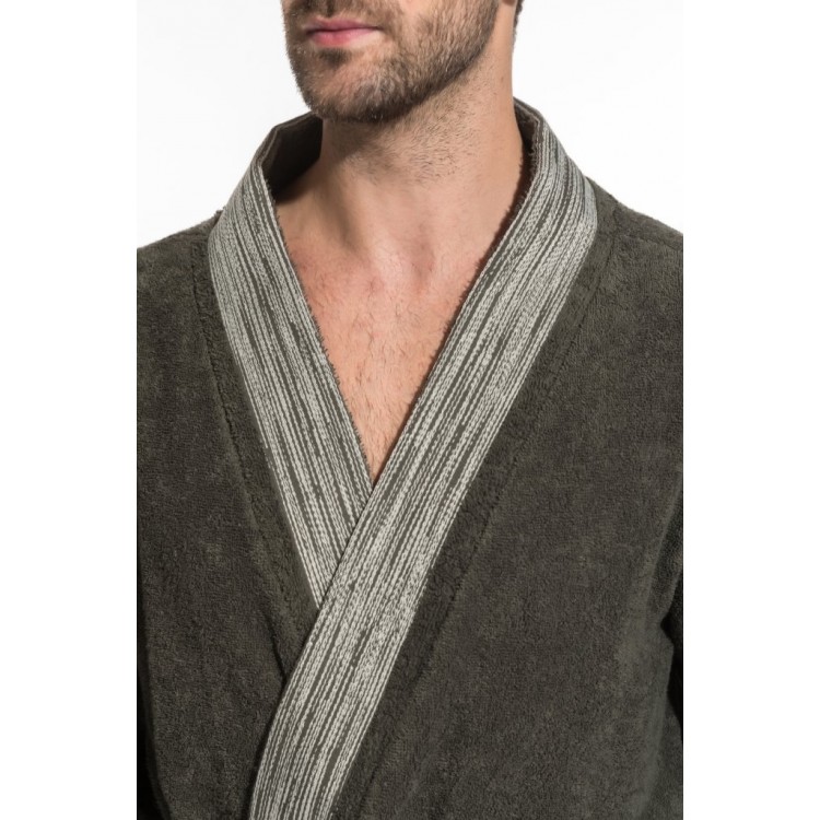 Мужской махровый халат 938 Aquaman - khaki, PÊCHE MONNAIE Мужской махровый халат 938 Aquaman - khaki, PÊCHE MONNAIE