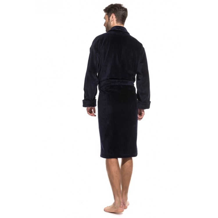 Мужской махровый халат 941 Optimum - dark blue, PÊCHE MONNAIE Мужской махровый халат 941 Optimum - dark blue, PÊCHE MONNAIE