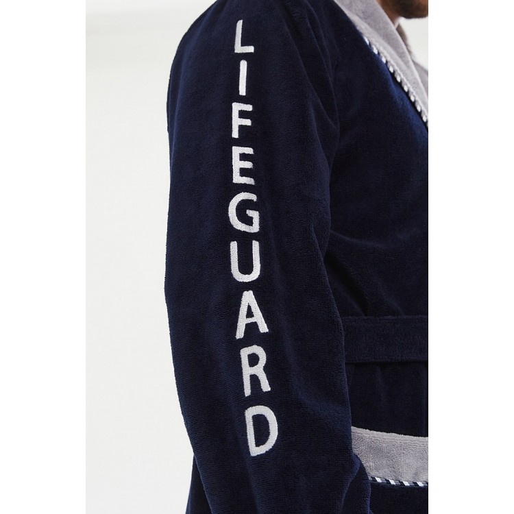 Халат мужской бамбуковый 949 Lifeguard темно-синий, Peche Monnaie Халат мужской бамбуковый 949 Lifeguard темно-синий, Peche Monnaie