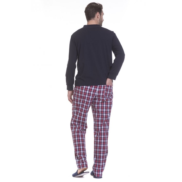 Мужская хлопковая пижама с брюками BOSS №30 2193/1, PECHE MONNAIE