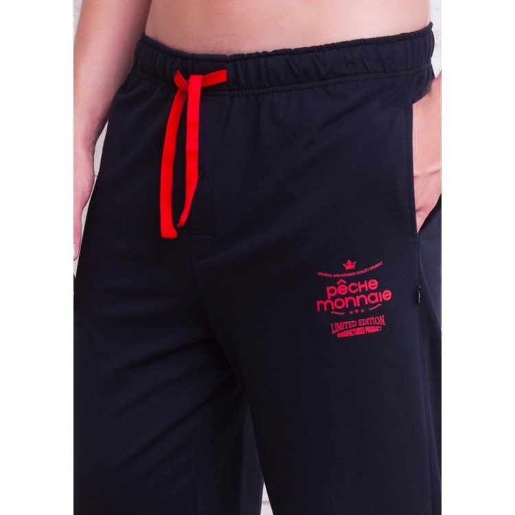 Черные мужские домашние брюки FRANCO 001-black, PECHE MONNAIE