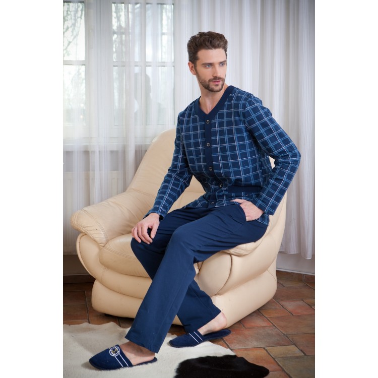 Мужская пижама хлопковая Esthete 8 blue, Peche Monnaie