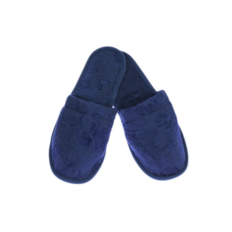 Мужские хлопковые тапки из махры Elephant blue, Еватекс