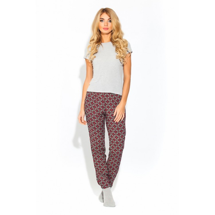 Женские брюки для дома и отдыха Light&Look 1417red, Peche Monnaie
