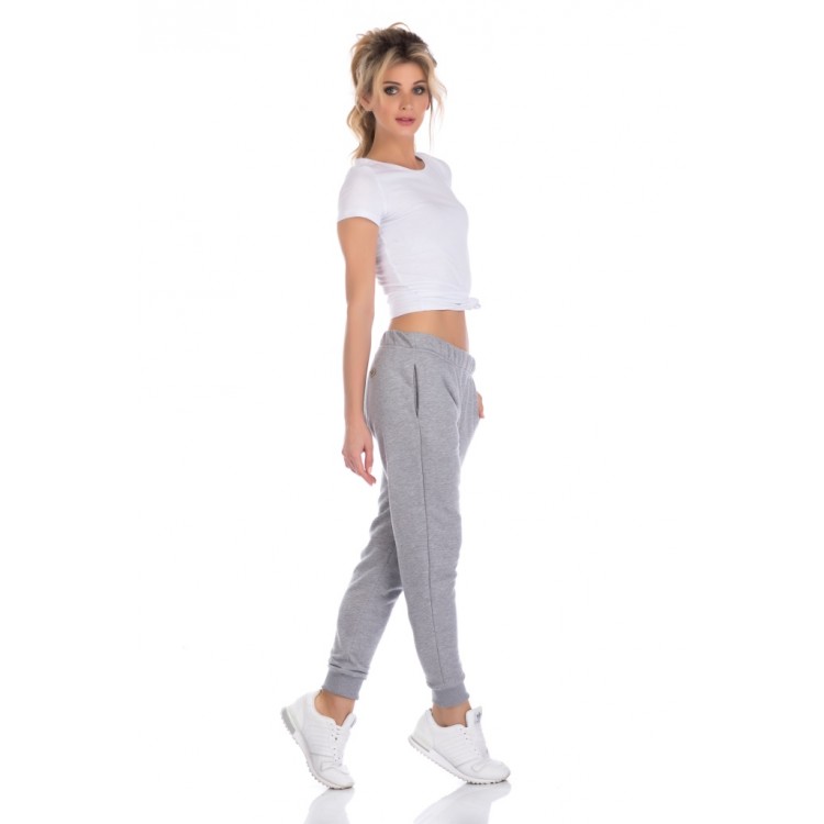 Женские брюки для спорта и отдыха Wake & Up 1700-gray, PECHE MONNAIE