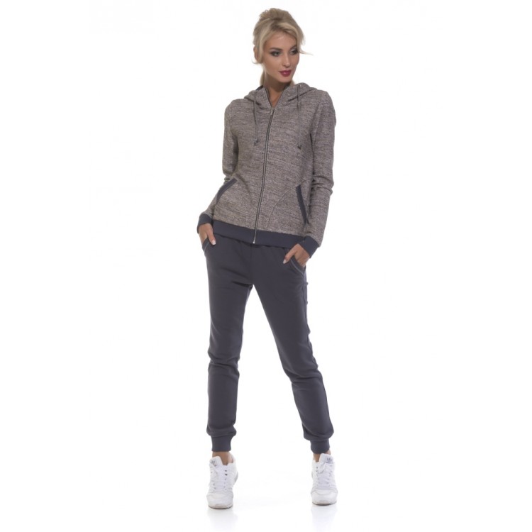 Женский костюм для спорта и отдыха Fantastic 1703-gray, PECHE MONNAIE