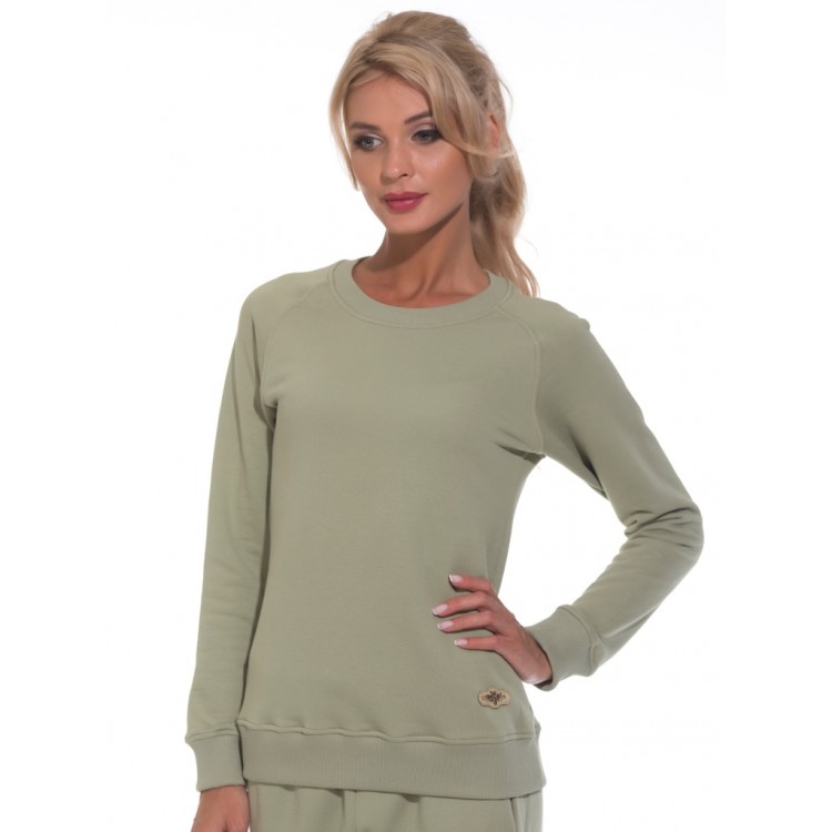 Женский свитшот для спорта и отдыха Wake & Up 1708-pistachio, PECHE MONNAIE