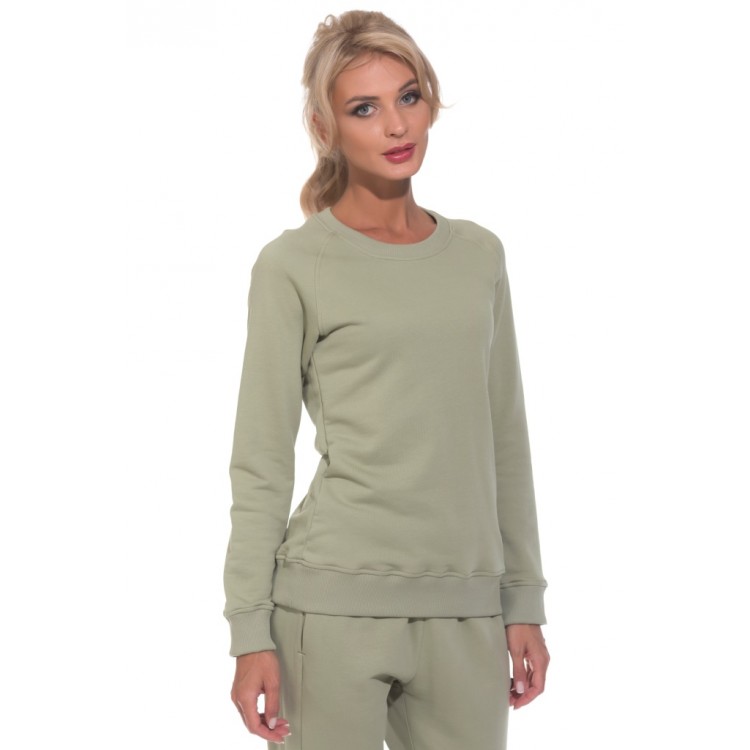 Женский свитшот для спорта и отдыха Wake & Up 1708-pistachio, PECHE MONNAIE