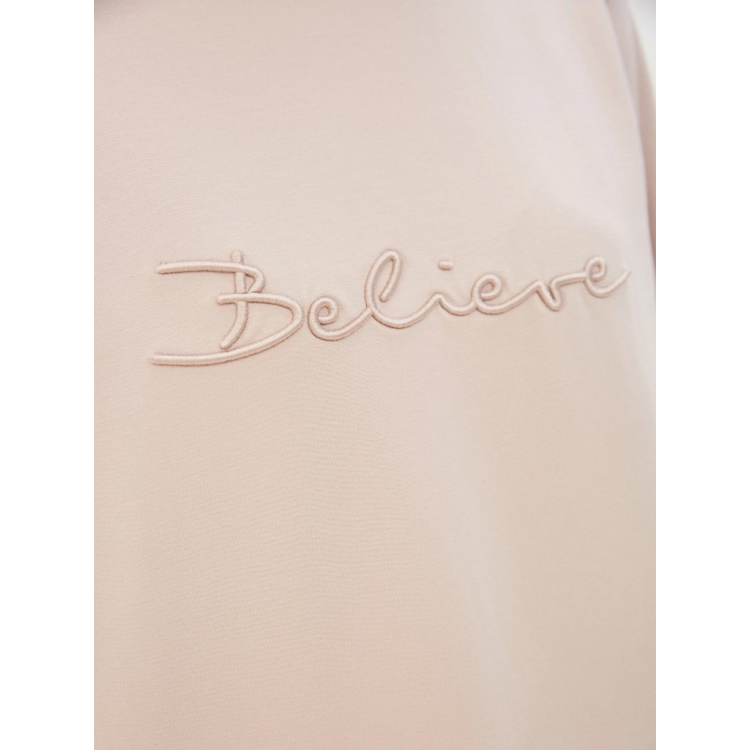 Свитшот женский 1740 Believe - beg, PECHE MONNAIE