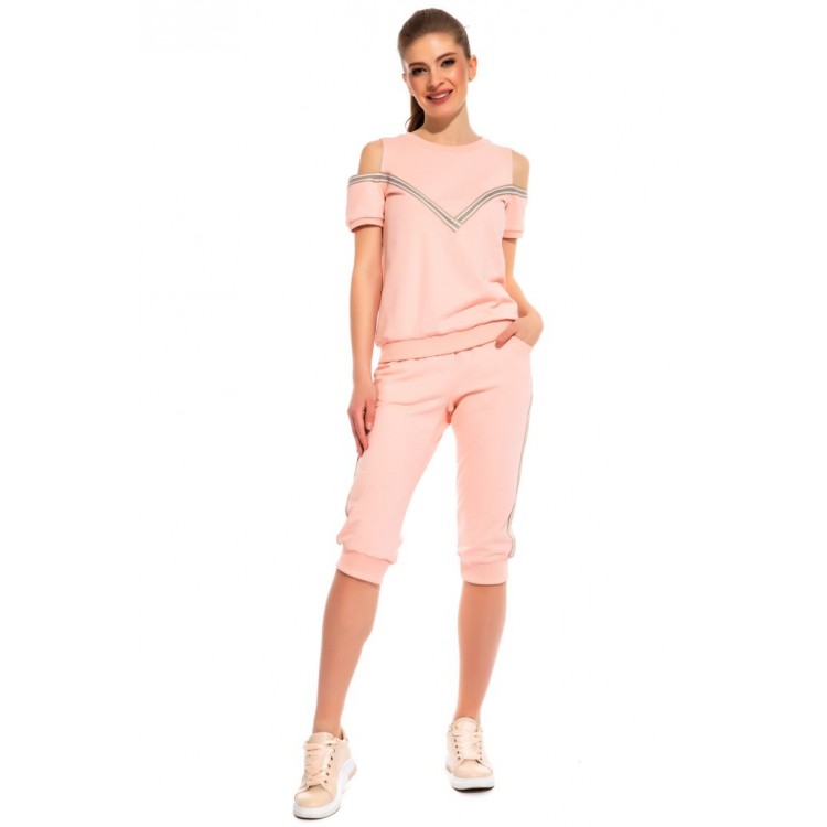 Женский костюм для спорта и отдыха 1801-1 Joyride peach, PÊCHE MONNAIE