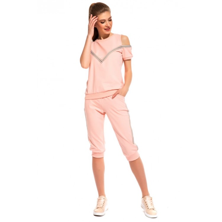 Женский костюм для спорта и отдыха 1801-1 Joyride peach, PÊCHE MONNAIE