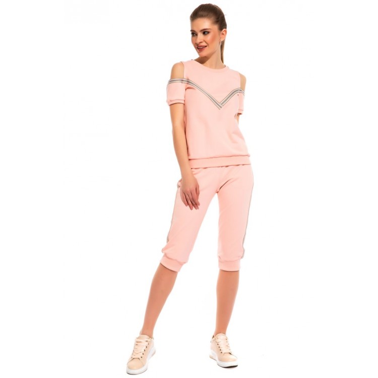 Женский костюм для спорта и отдыха 1801-1 Joyride peach, PÊCHE MONNAIE