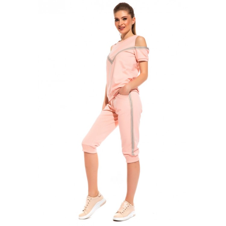 Женский костюм для спорта и отдыха 1801-1 Joyride peach, PÊCHE MONNAIE