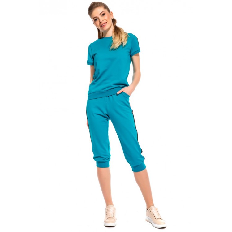 Женский костюм для спорта и отдыха 1803-1 Drive turquoise, PÊCHE MONNAIE
