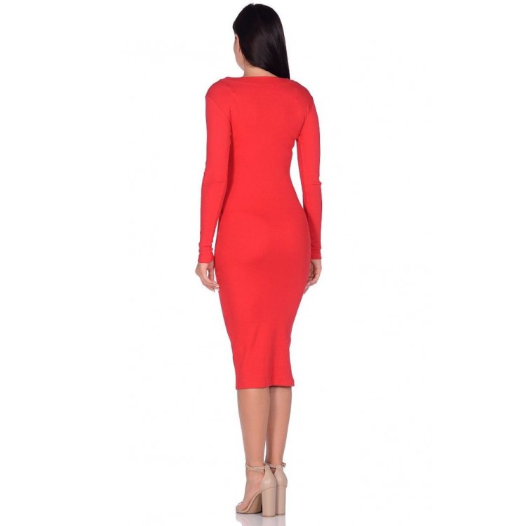 Платье-лапша женское 1901 Perfect look - red, PÊCHE MONNAIE