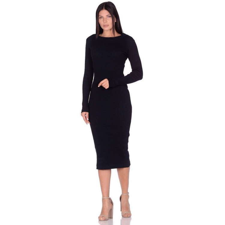 Платье-лапша женское 1901 Perfect look - dark blue, PÊCHE MONNAIE