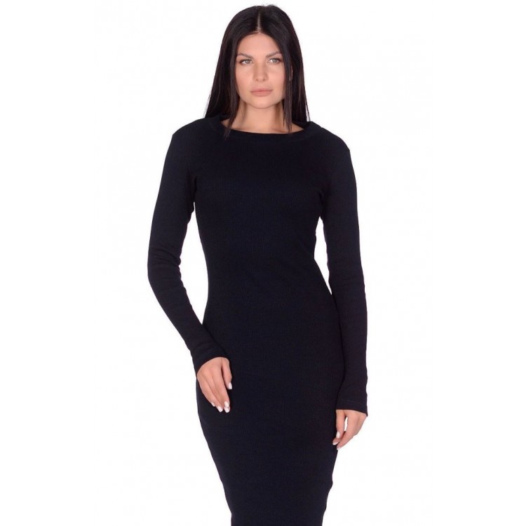 Платье-лапша женское 1901 Perfect look - dark blue, PÊCHE MONNAIE