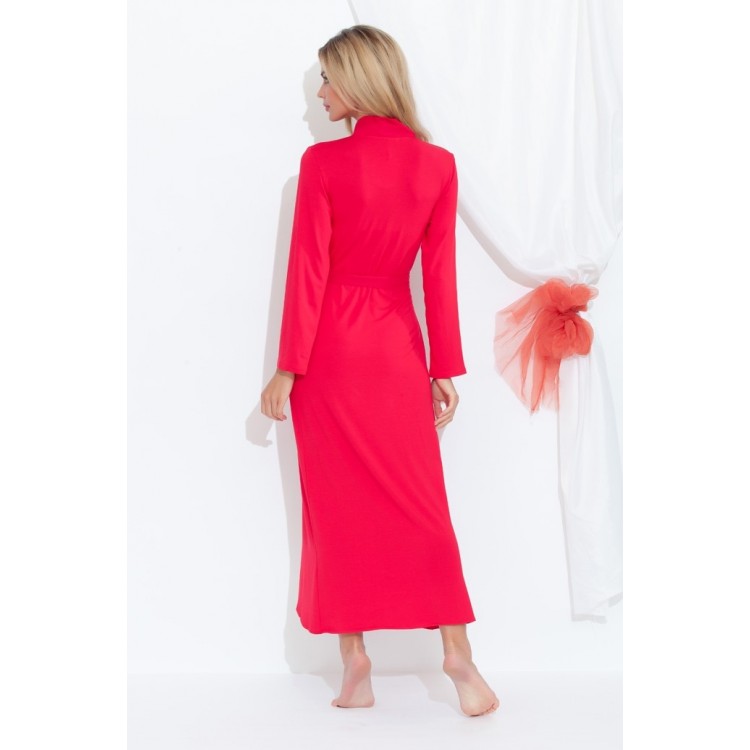Женский трикотажный халат из бамбука 217 red Sweet Lady, PECHE MONNAIE 