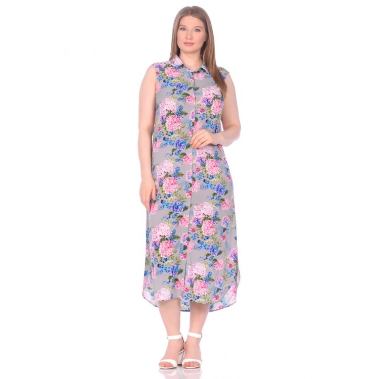 Платье-туника из вискозы  221 Sunrise siren, PECHE MONNAIE
