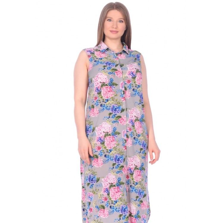 Платье-туника из вискозы  221 Sunrise siren, PECHE MONNAIE