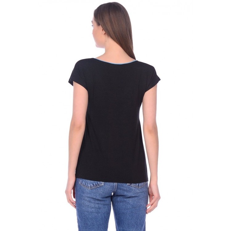 Футболка женская бамбуковая 231 Maniere - black, PECHE MONNAIE Футболка женская бамбуковая 231 Maniere - black, PECHE MONNAIE