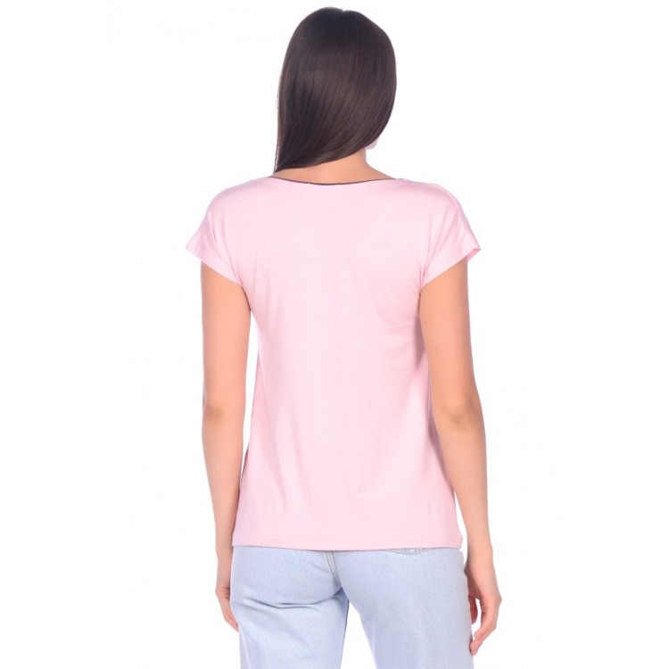 Футболка женская бамбуковая 231 Maniere - pink, PECHE MONNAIE