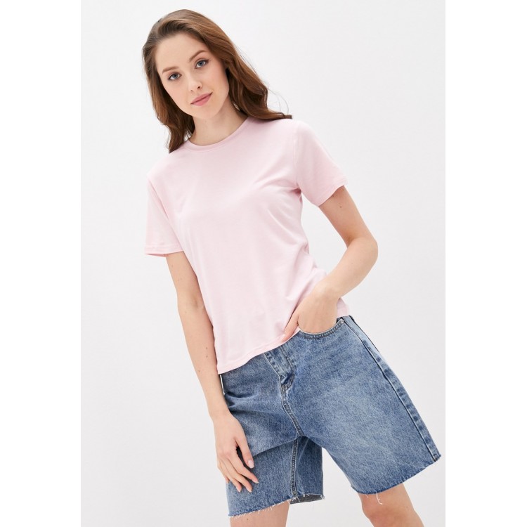 Футболка женская вискозная 233 De Base розовый, PECHE MONNAIE