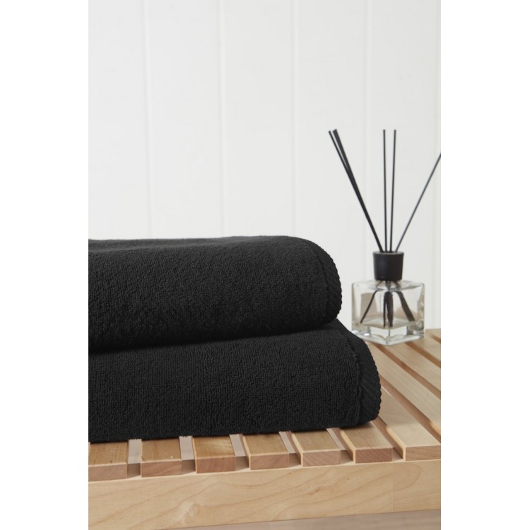 Полотенце махровое банное 2404 Miracle 70*140 - black, PÊCHE MONNAIE