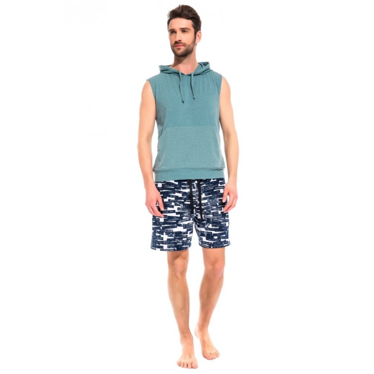 Летние мужские шорты 41 Bandes blue, PECHE MONNAIE