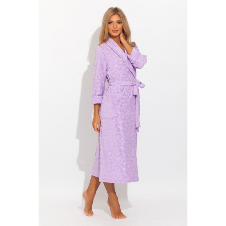 Женский трикотажный халат 470 JASMIN lilac, PECHE MONNAIE