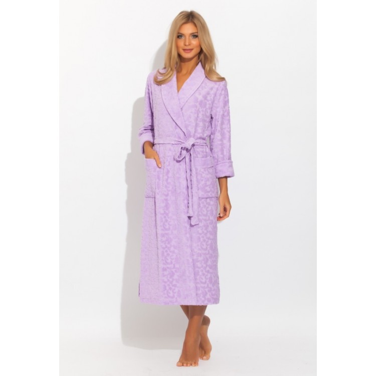 Женский трикотажный халат 470 JASMIN lilac, PECHE MONNAIE