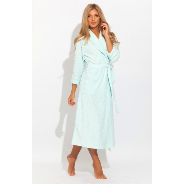 Женский трикотажный халат 470 mint JASMIN , PECHE MONNAIE