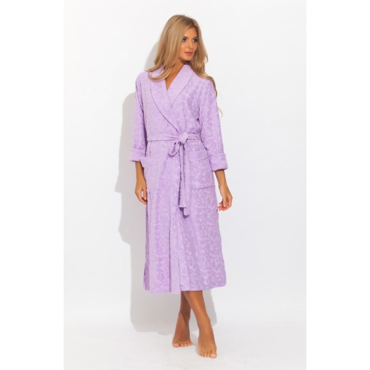 Женский трикотажный халат 470 JASMIN lilac, PECHE MONNAIE