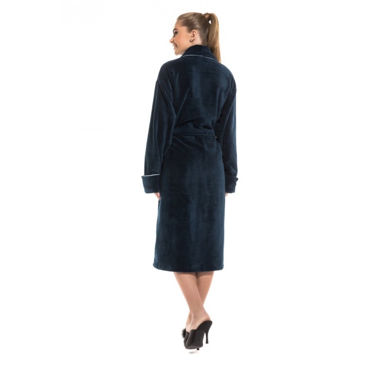 Длинный женский махровый халат 709 sapfir Caramélé, PECHE MONNAIE
