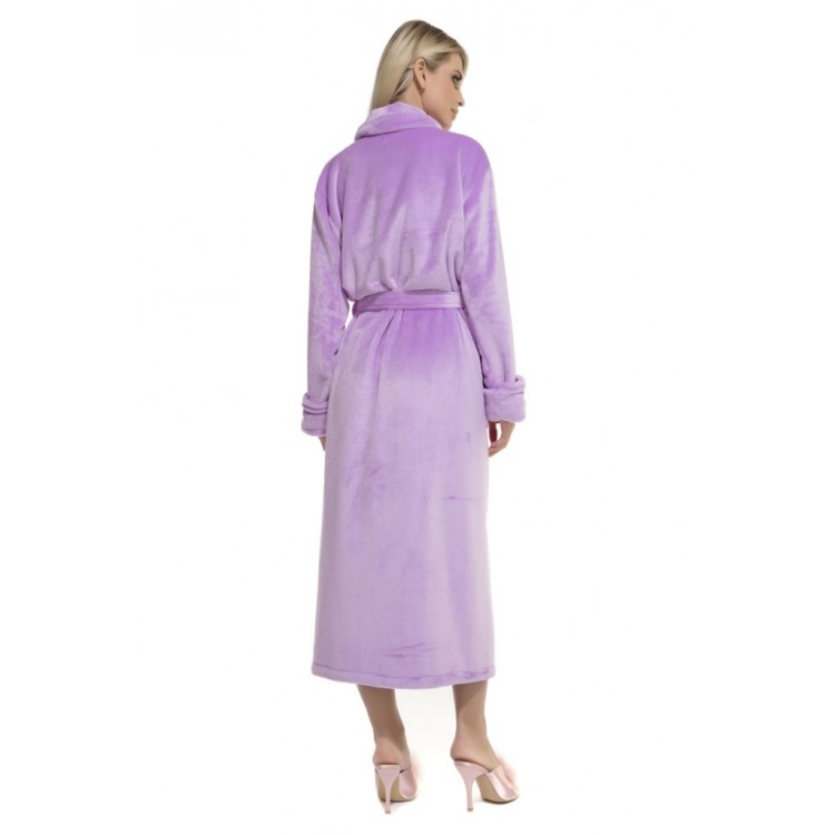 Женский махровый халат 732 lilac, PECHE MONNAIE