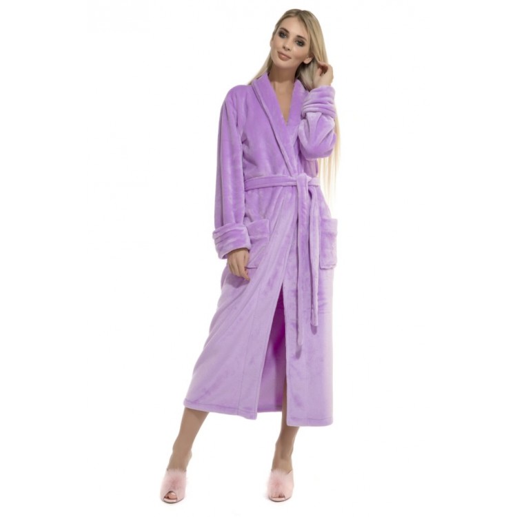 Женский махровый халат 732 lilac, PECHE MONNAIE