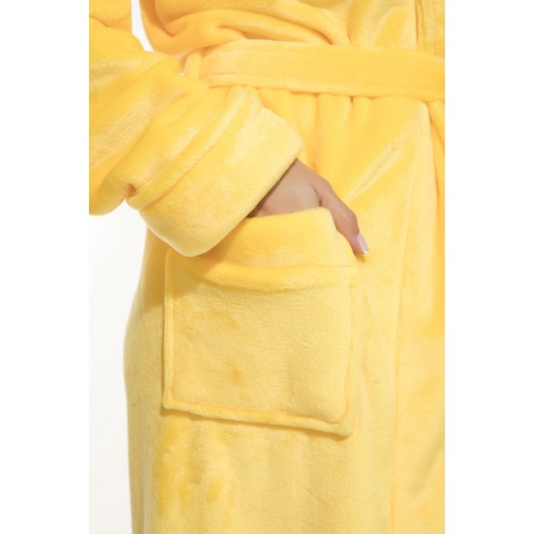 Женский махровый халат 732 yellow, PECHE MONNAIE Женский махровый халат 732 yellow, PECHE MONNAIE
