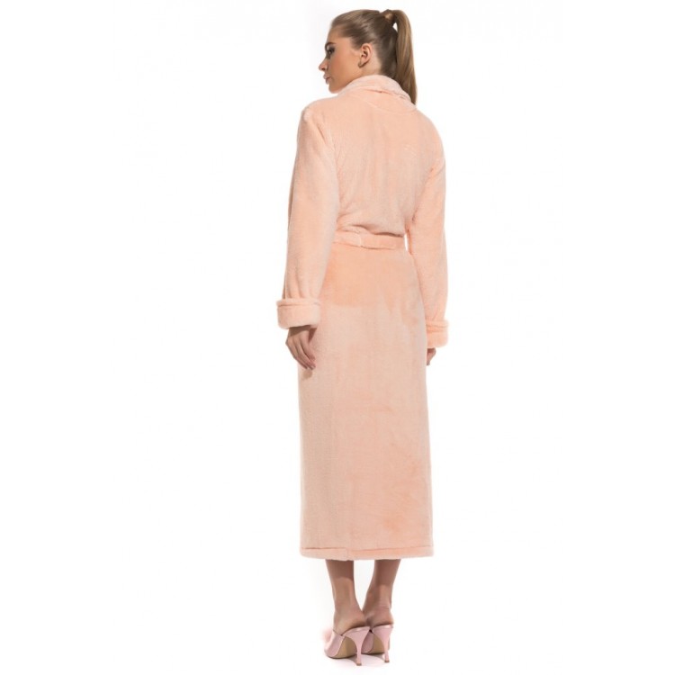 Женский халат велсофт 732 peach, PECHE MONNAIE