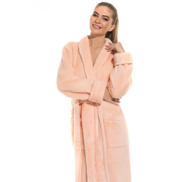 Женский халат велсофт 732 peach, PECHE MONNAIE