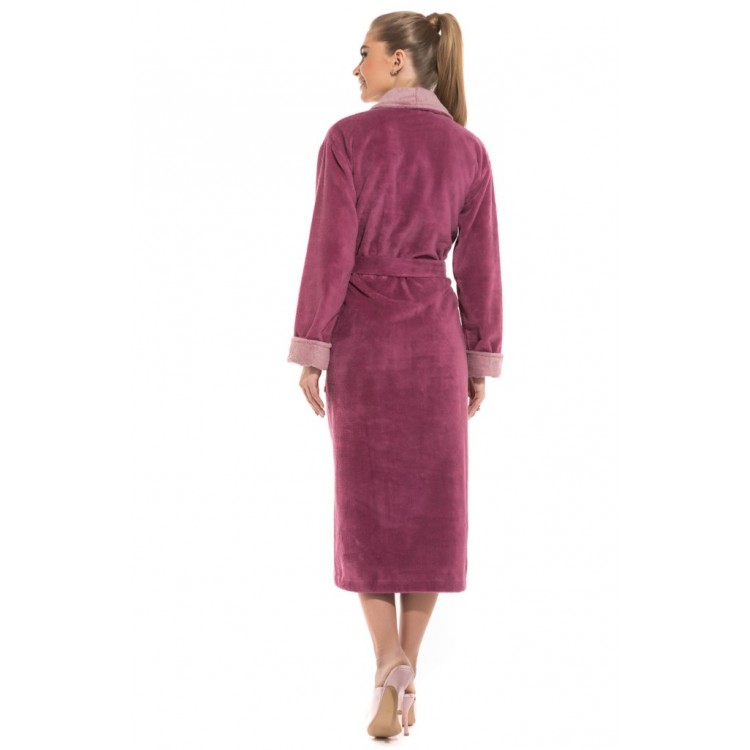Женский халат из бамбука 735 pink Belette, PECHE MONNAIE