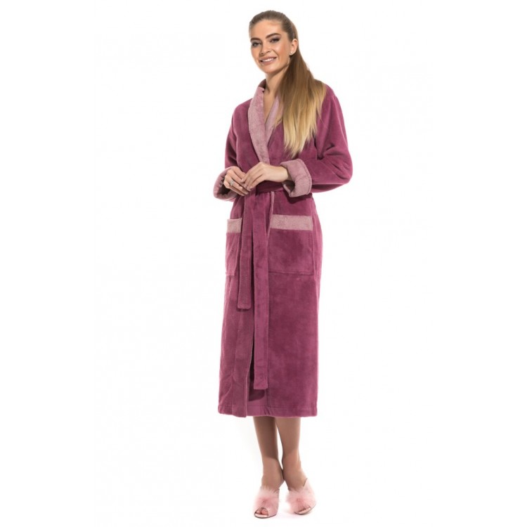 Женский халат из бамбука 735 pink Belette, PECHE MONNAIE