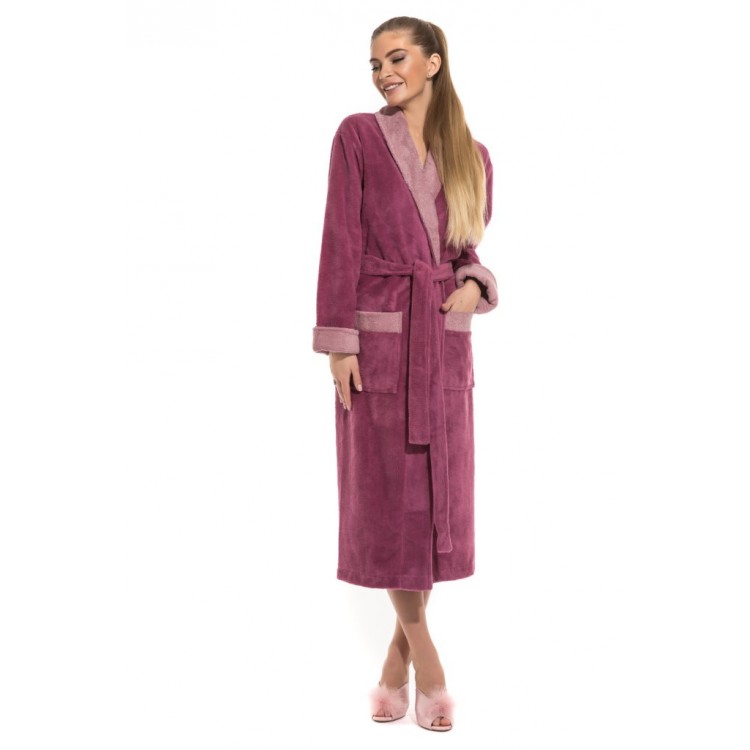 Женский халат из бамбука 735 pink Belette, PECHE MONNAIE