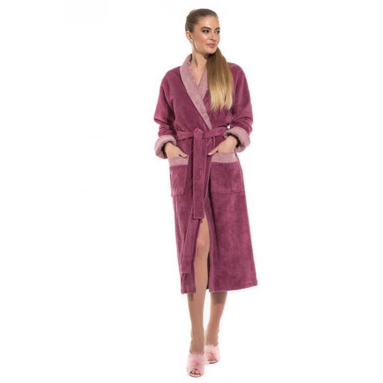 Женский халат из бамбука 735 pink Belette, PECHE MONNAIE