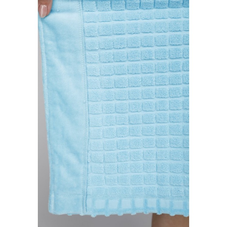 Халат женский махровый с капюшоном 741 Ultra Doux - turquoise, PECHE MONNAIE Халат женский махровый с капюшоном 741 Ultra Doux - turquoise, PECHE MONNAIE