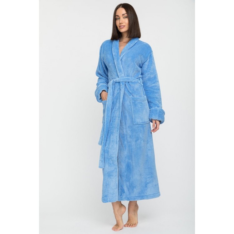 Халат женский длинный 745 Tendre azure, PECHE MONNAIE Халат женский длинный 745 Tendre azure, PECHE MONNAIE