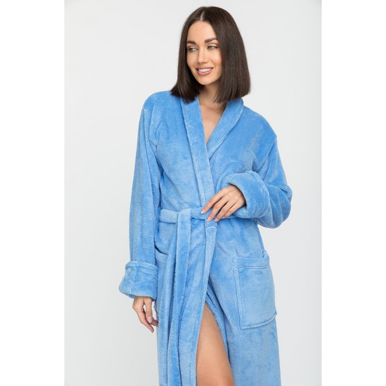 Халат женский длинный 745 Tendre azure, PECHE MONNAIE Халат женский длинный 745 Tendre azure, PECHE MONNAIE