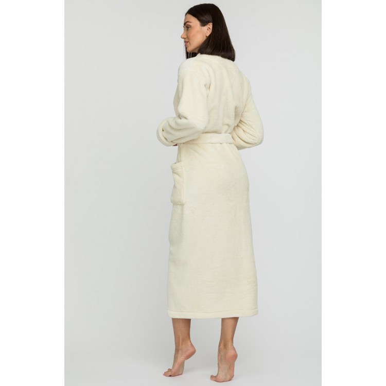 Халат женский длинный 745 Tendre milk, PECHE MONNAIE Халат женский длинный 745 Tendre milk, PECHE MONNAIE