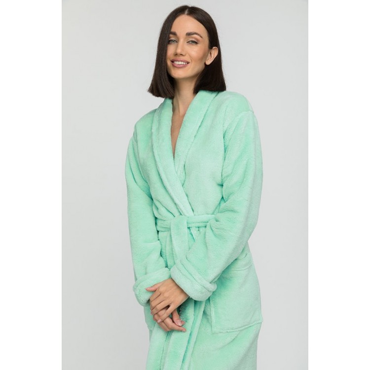 Халат женский длинный 745 Tendre mint, PECHE MONNAIE